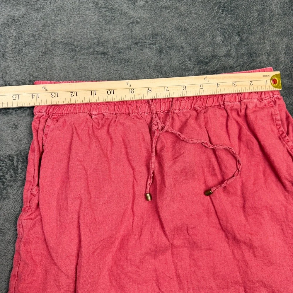 WILLI SMITH Women's Size‎ S Linen Drawstring Skirt Pink